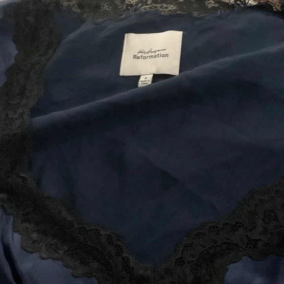 Reformation Stella dress navy blue size 6